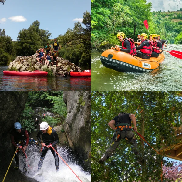 canyoning - canoe - rafting - parcours aventure